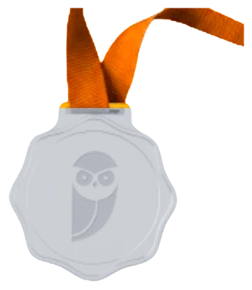 Medalha de prata da Olimpíada da Coruja